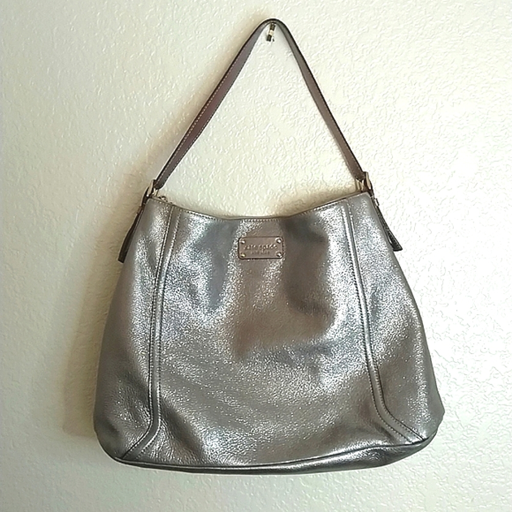 kate spade sparkling glitter shoulder hobo bag